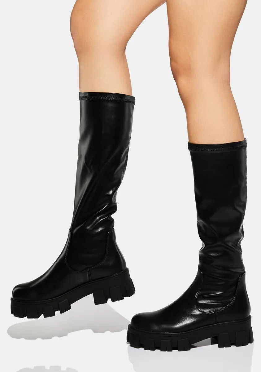 Feel So Free Calf High Boots