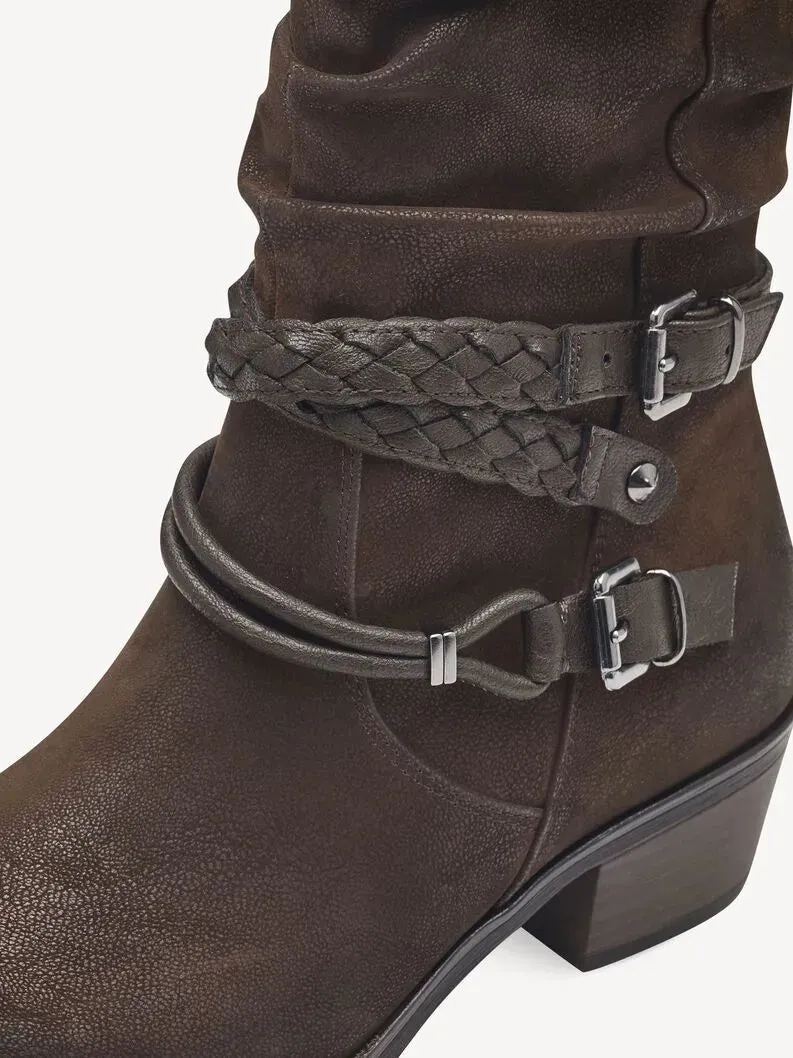Marco Tozzi Ankle Boot: Deep Brown Appeal