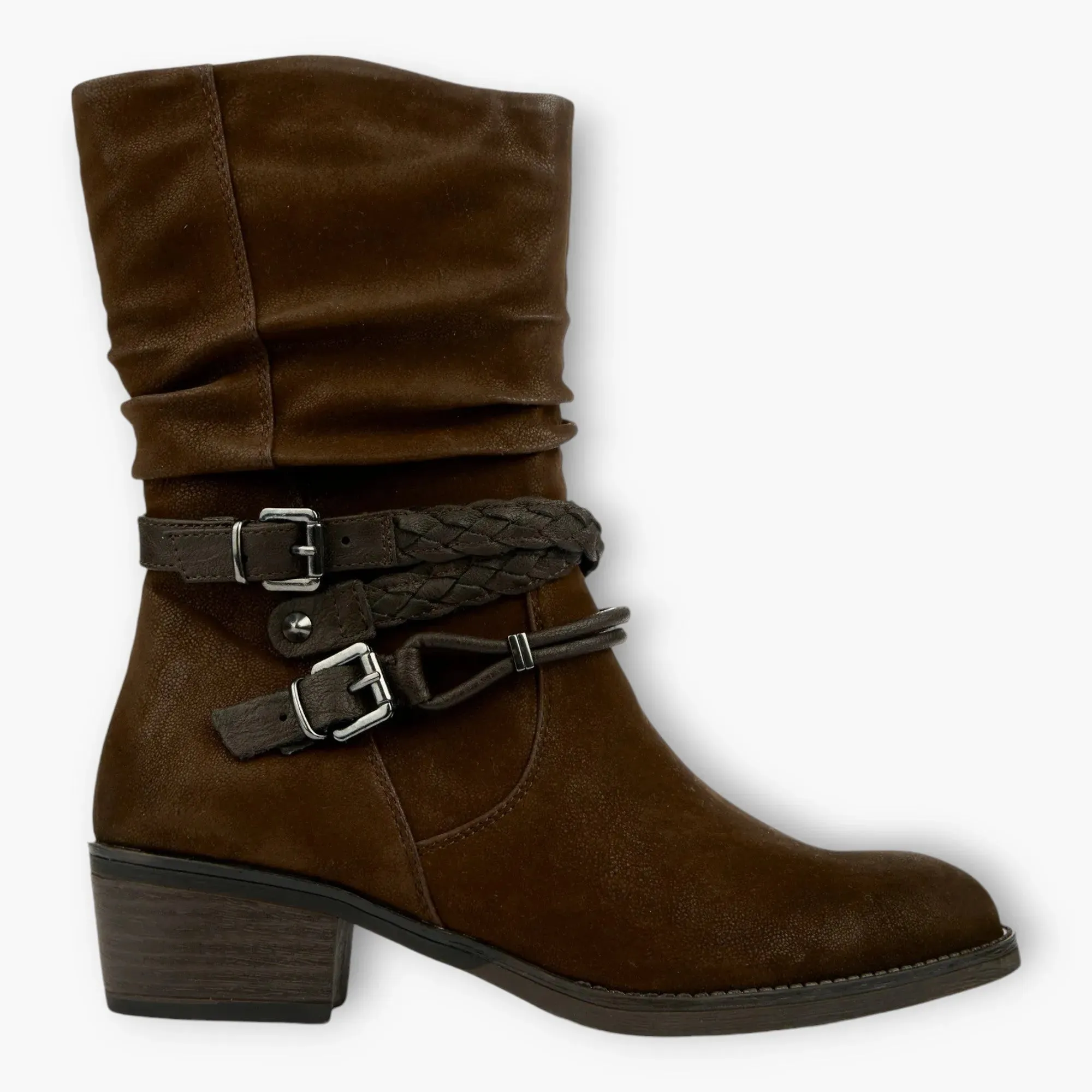 Marco Tozzi Ankle Boot: Deep Brown Appeal