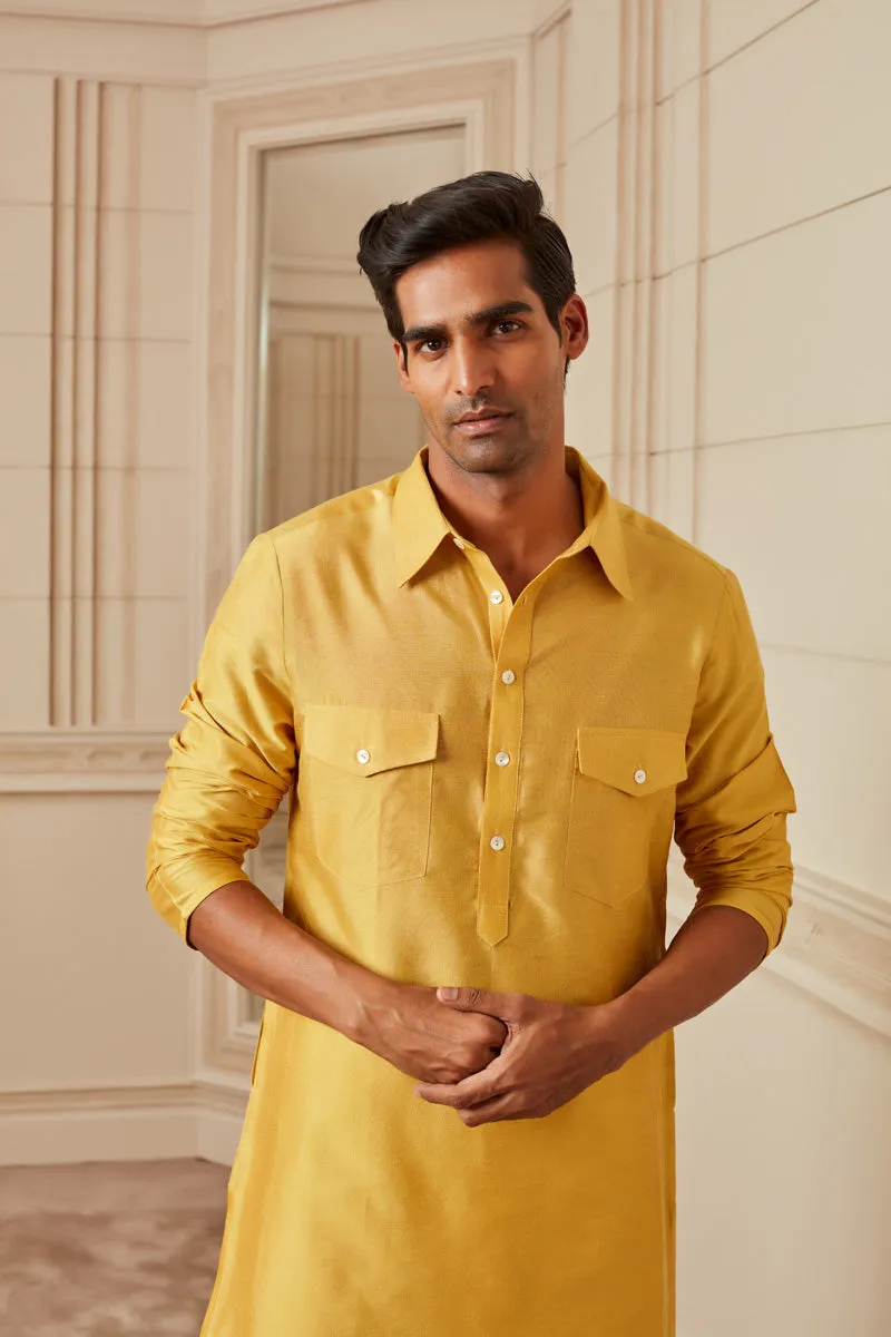 Mustard Basic Single Kurta