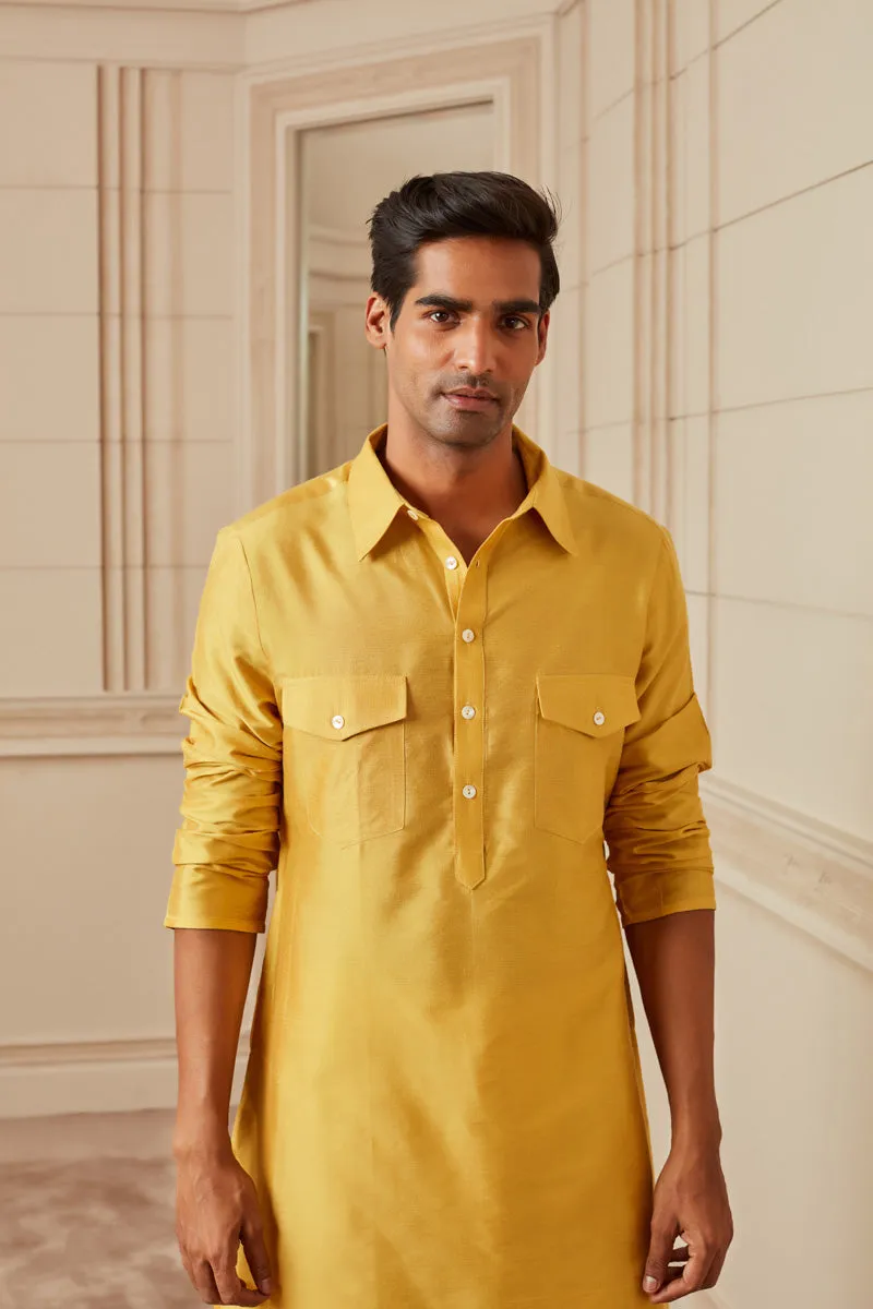 Mustard Basic Single Kurta