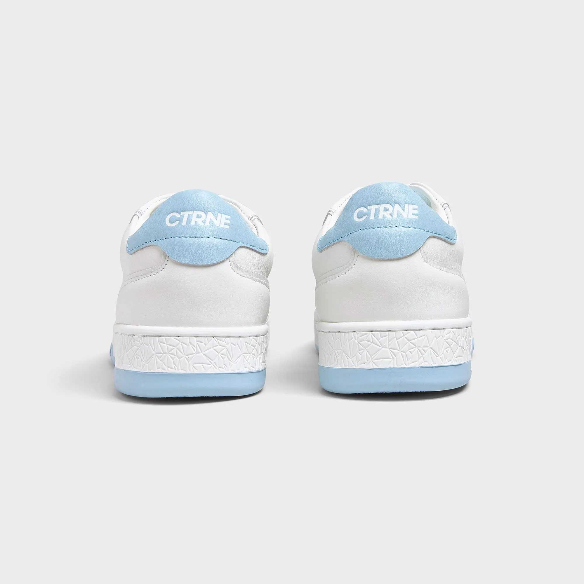 Orgonite Manifest Sneaker in White/Pale Blue/Leather Ladies